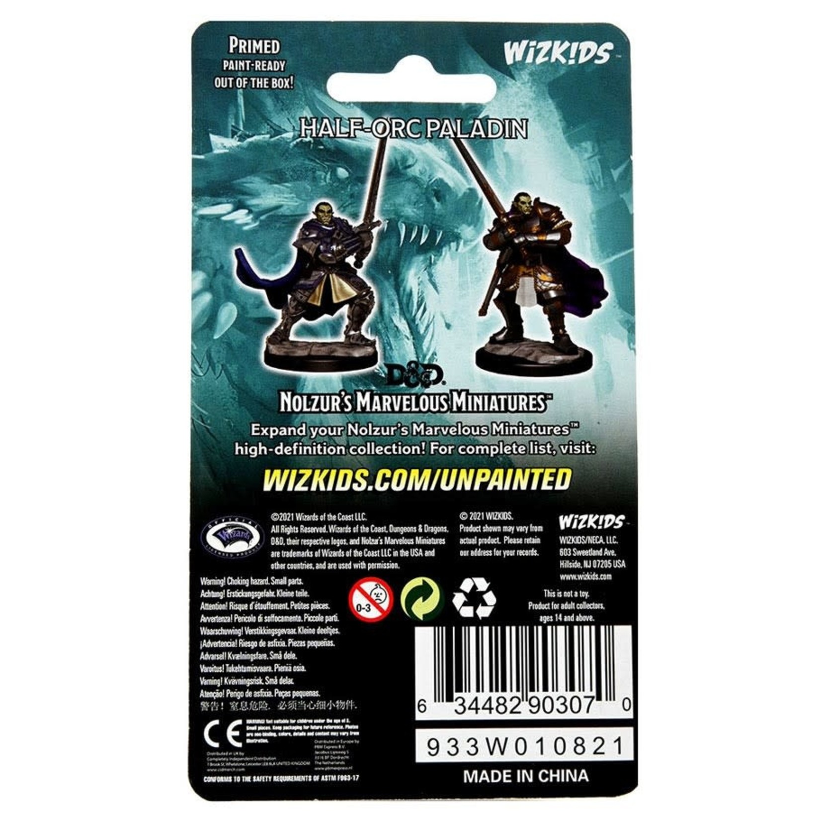 WizKids D&D: Nolzur's Marvelous Miniatures: Half-Orc Paladin