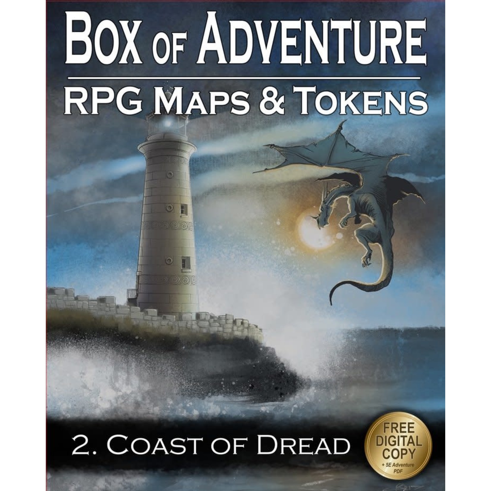 Loke Battle Mats Box of Adventure: RPG Maps & Tokens: #2 Coast of Dread