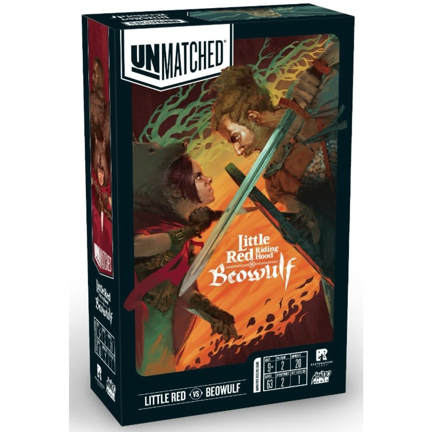 Restoration Games Unmatched: Little Red Riding Hood vs. Beowulf