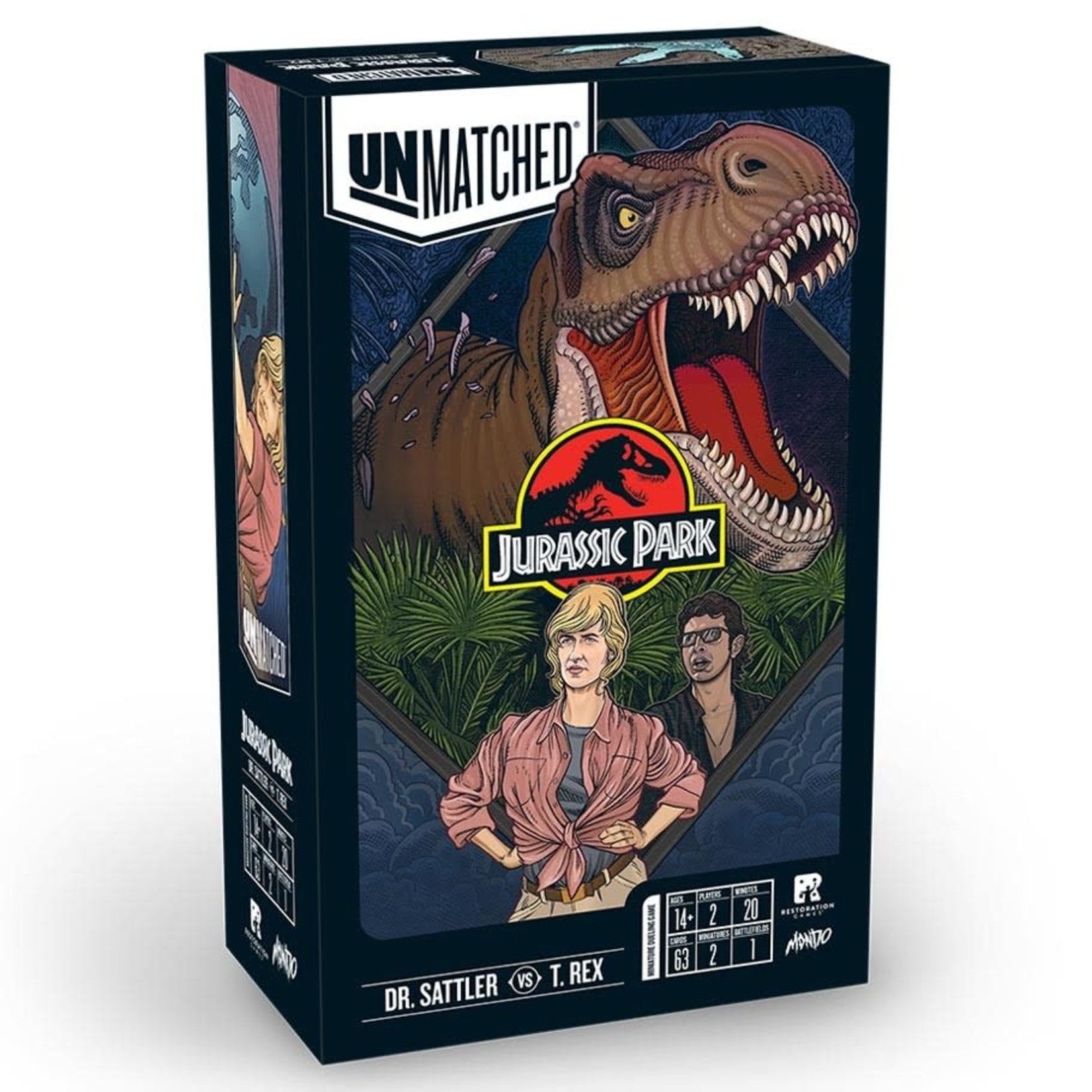 Restoration Games Unmatched: Jurassic Park: Dr. Sattler vs. T. Rex