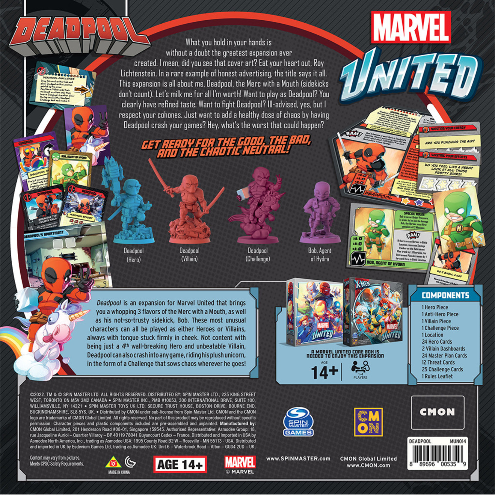 Spinmaster Games Marvel United Deadpool