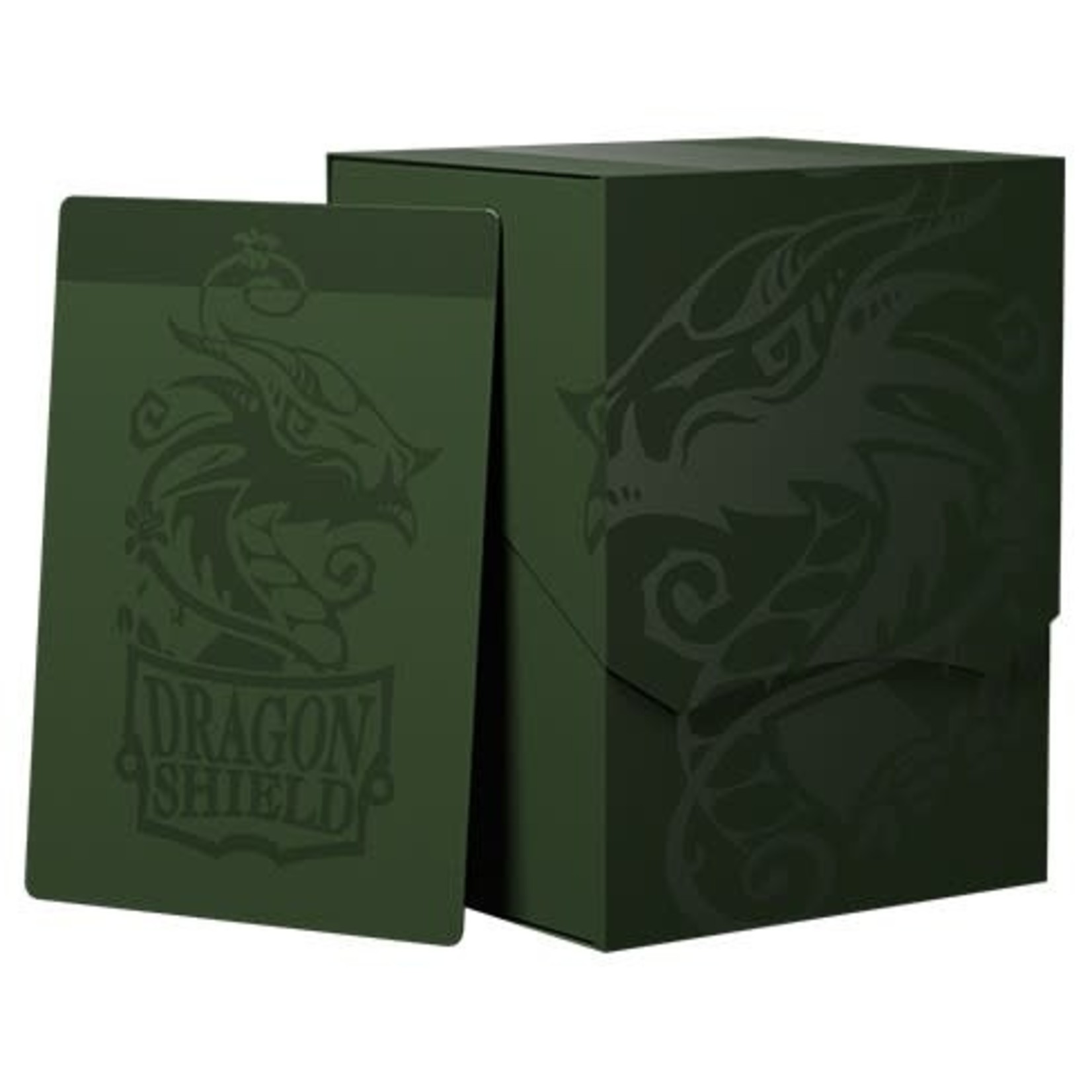 Arcane Tinmen Dragon Shield: Deck Shell: Revised: Forest Green & Black