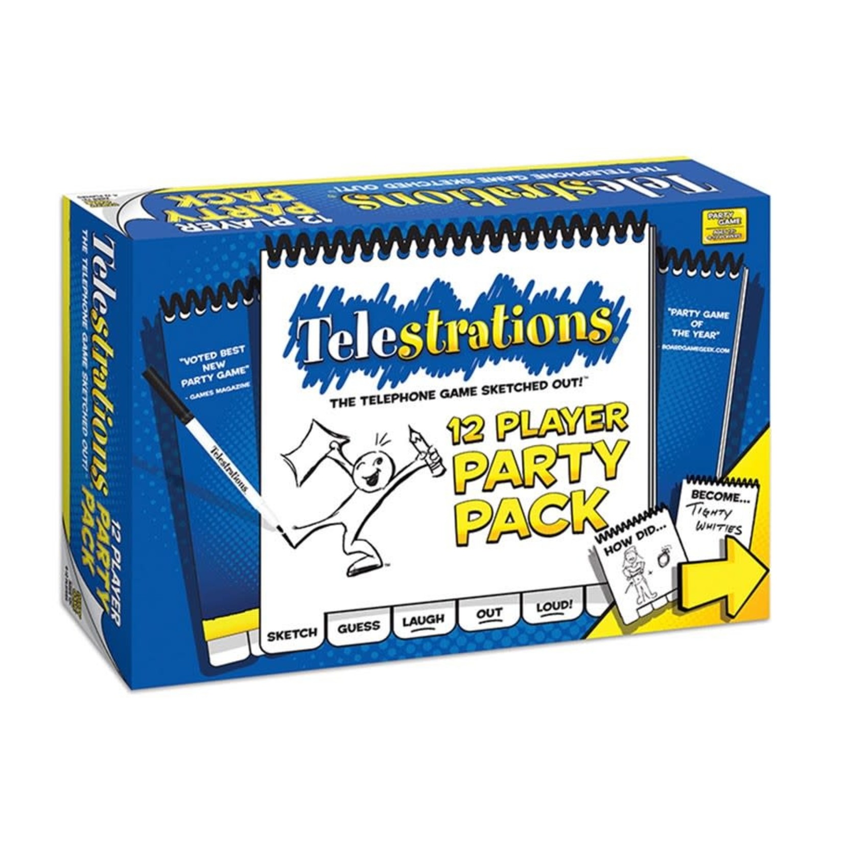 The OP-USAopoly Telestrations 12 Player Party Pack