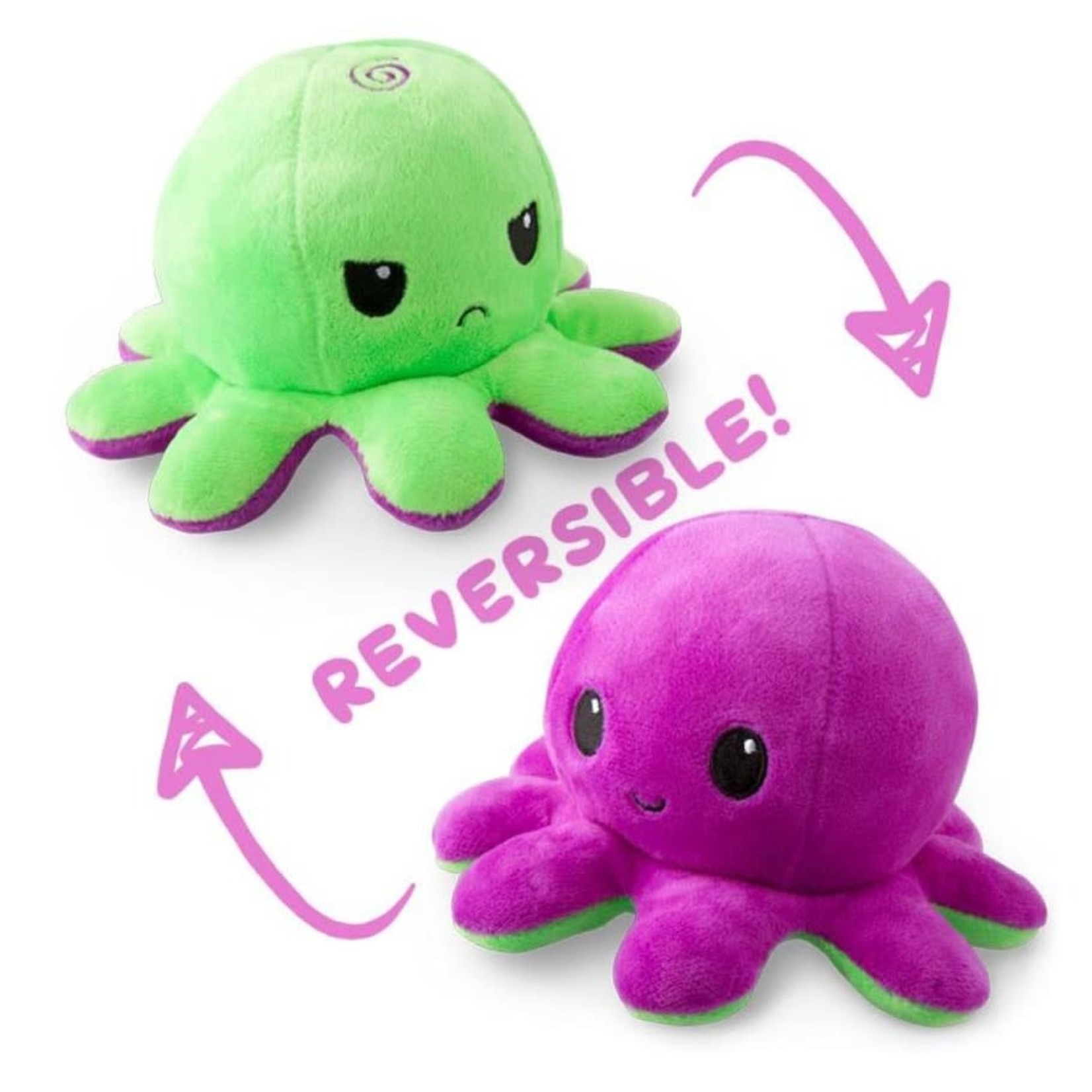 Teeturtle LLC Reversible Octopus Plush: Purple & Green