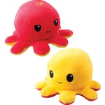 Teeturtle LLC Reversible Octopus Plush: Red & Yellow