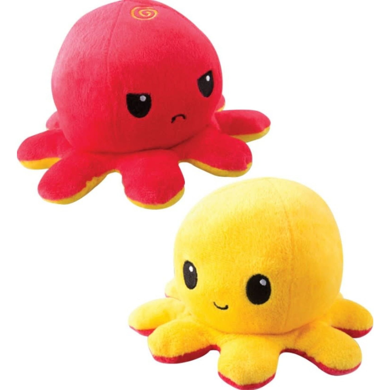 Teeturtle LLC Reversible Octopus Plush: Red & Yellow