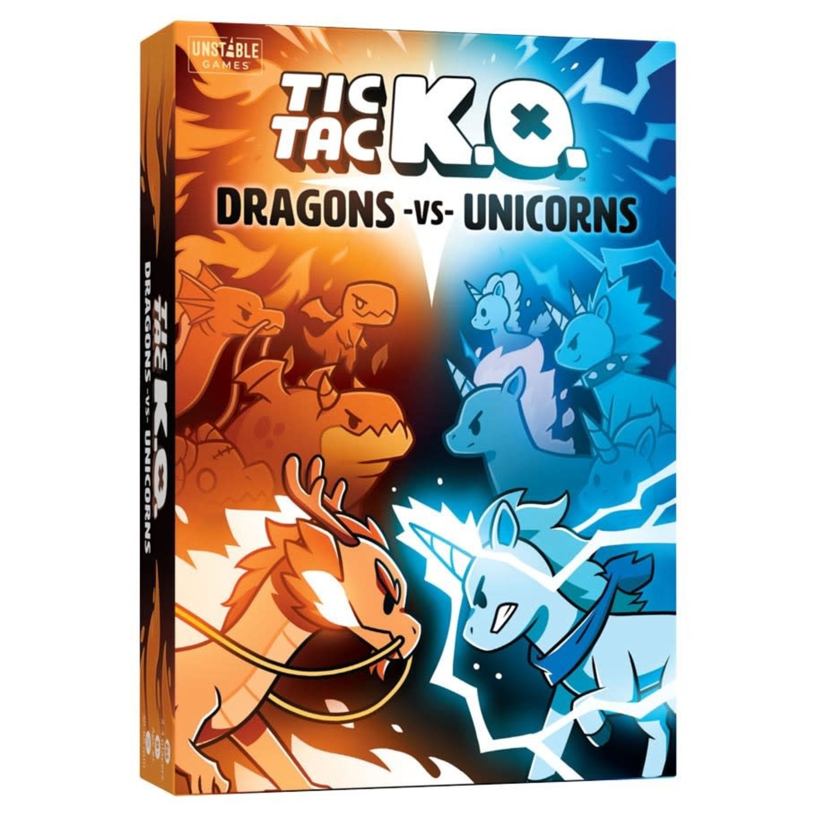 Teeturtle LLC Tic Tac K.O.: Dragons vs Unicorns