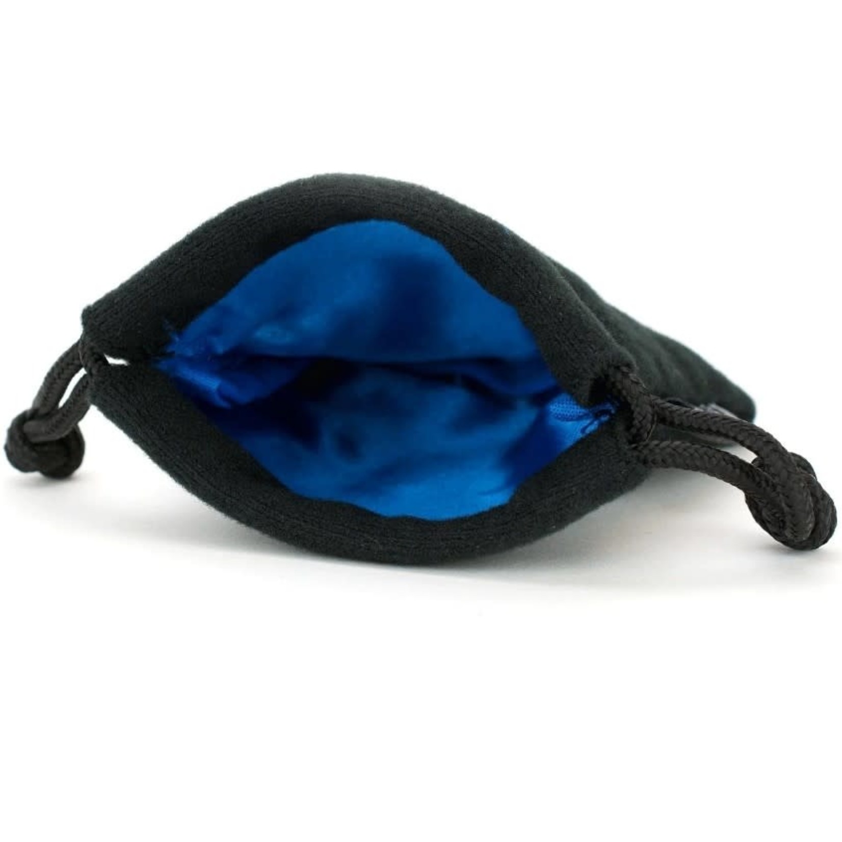 Easy Roller Dice Small Black Velvet Dice Bag with Color Satin Interior 3.75"x4"