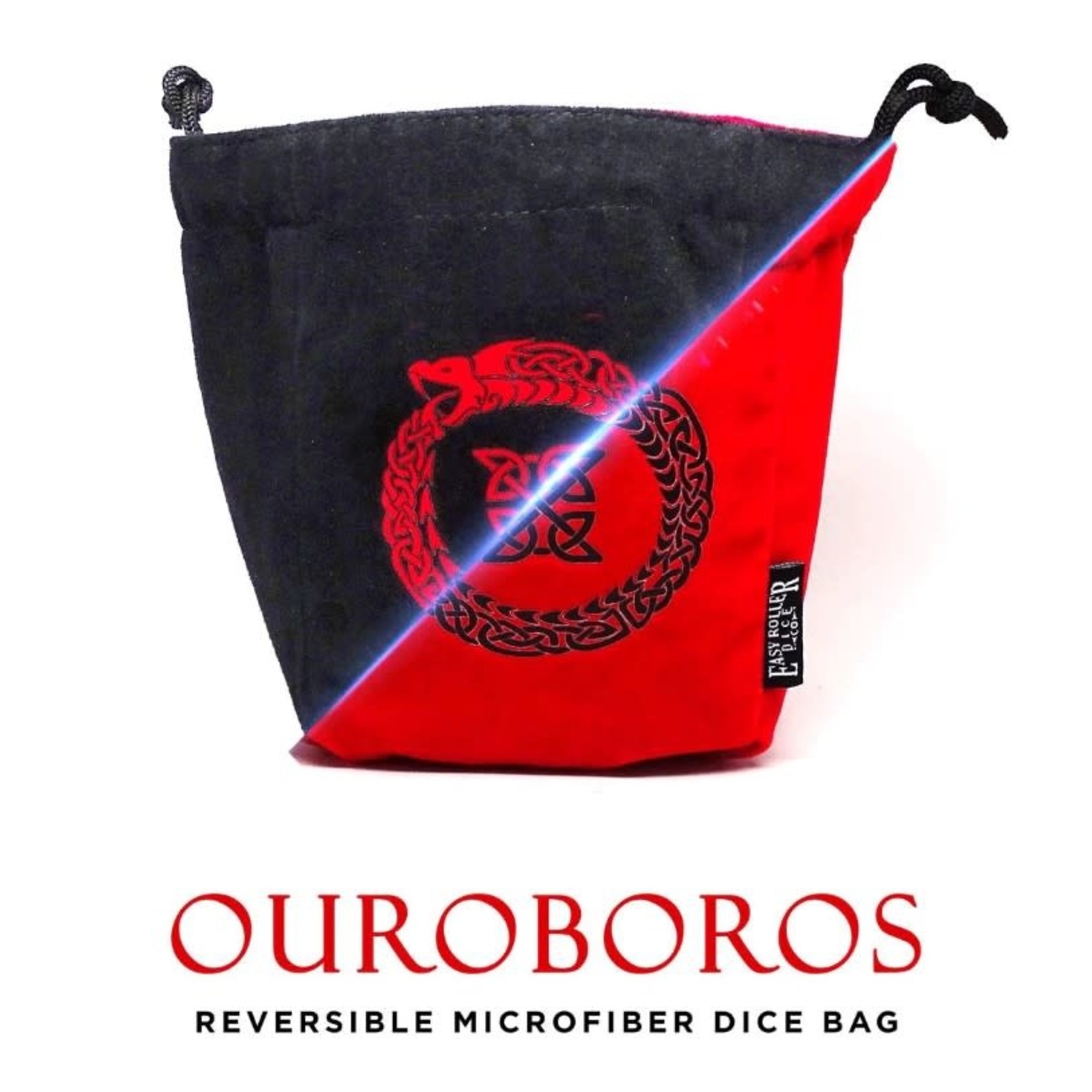 Easy Roller Dice Reversible Microfiber Self-Standing Large Dice Bag: Ouroboros
