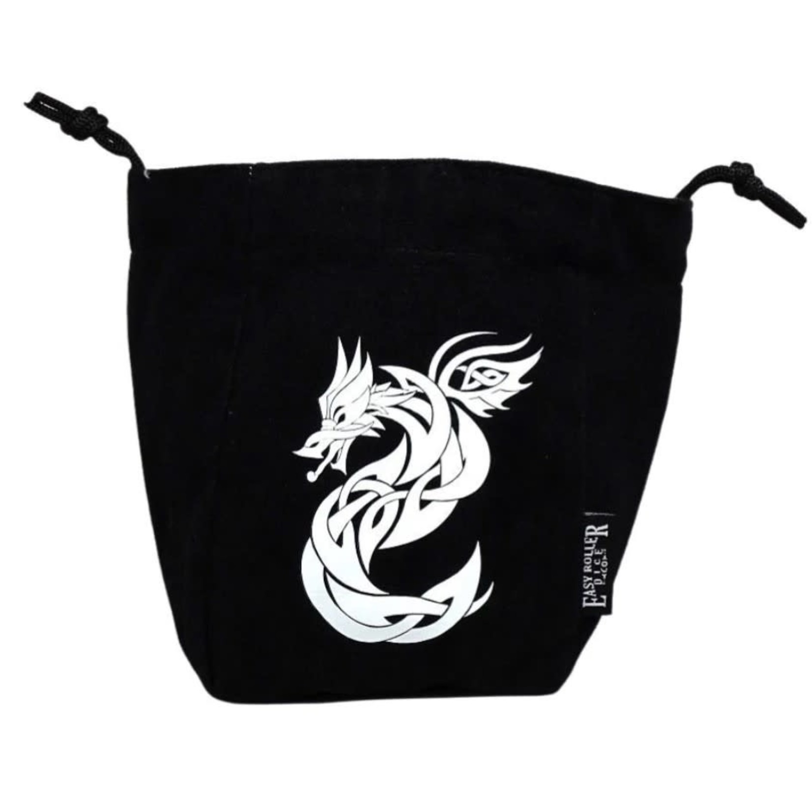 Easy Roller Dice Reversible Microfiber Self-Standing Large Dice Bag: Celtic Knot Dragon