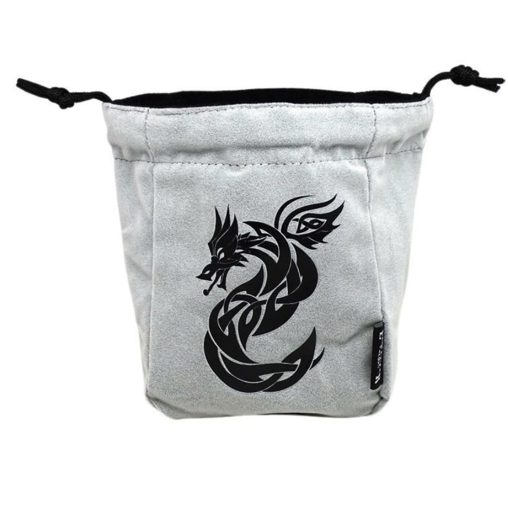 Easy Roller Dice Reversible Microfiber Self-Standing Large Dice Bag: Celtic Knot Dragon