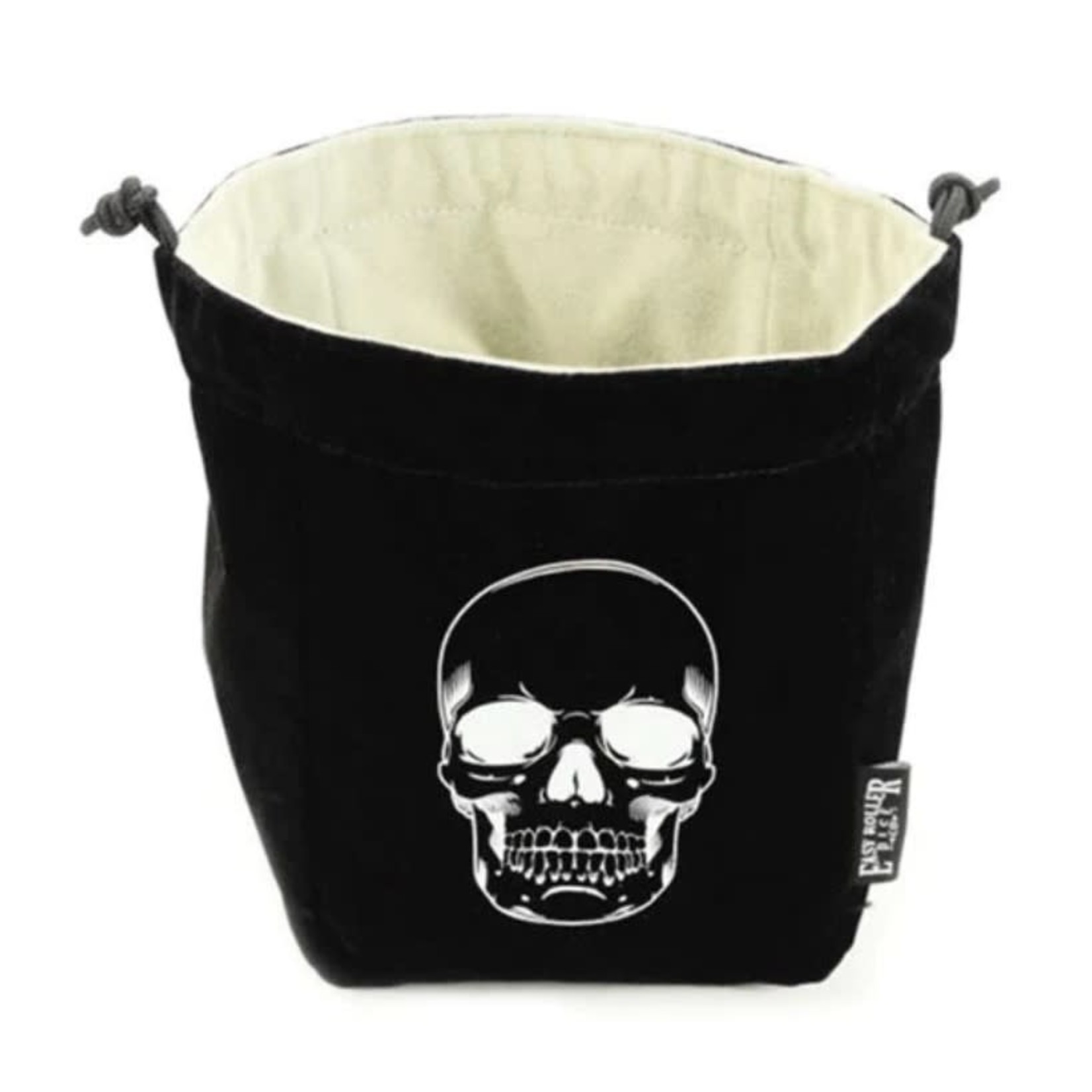 Easy Roller Dice Reversible Microfiber Self-Standing Large Dice Bag: Skull