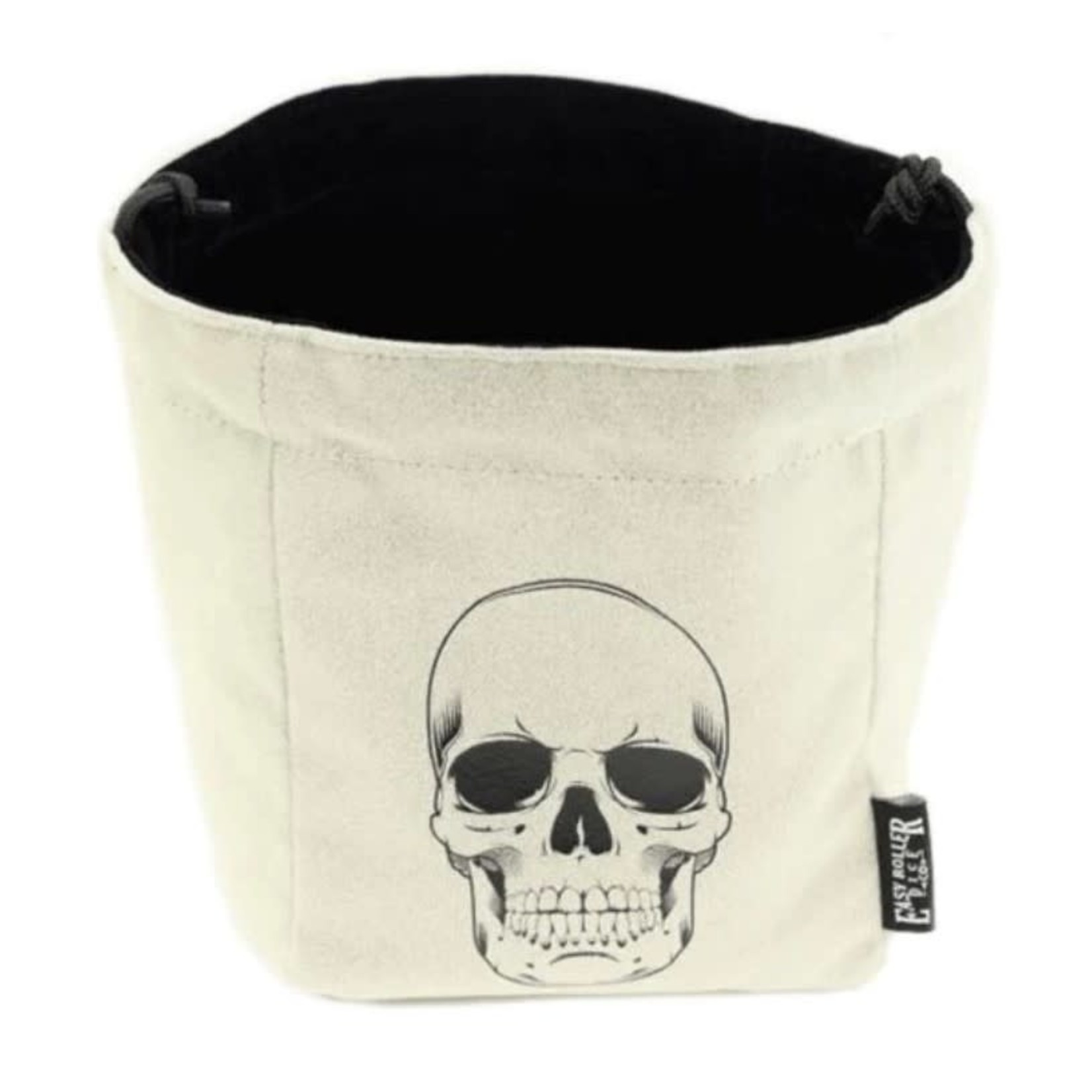 Easy Roller Dice Reversible Microfiber Self-Standing Large Dice Bag: Skull