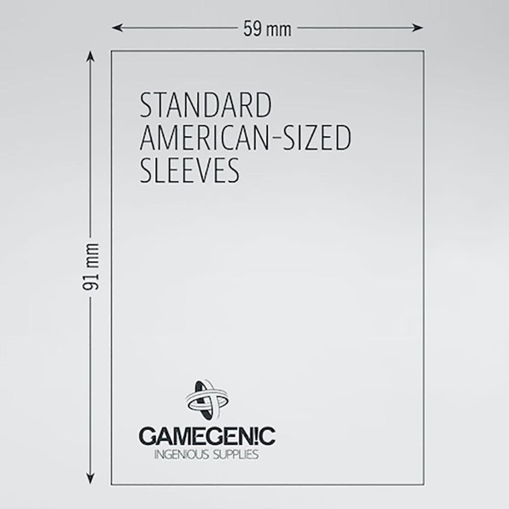 Gamegenic PRIME Board Game Sleeves: Standard American 59x91mm (card size 57x89mm)