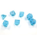 Chessex Mini 7-Die Set: Luminary Sky with silver