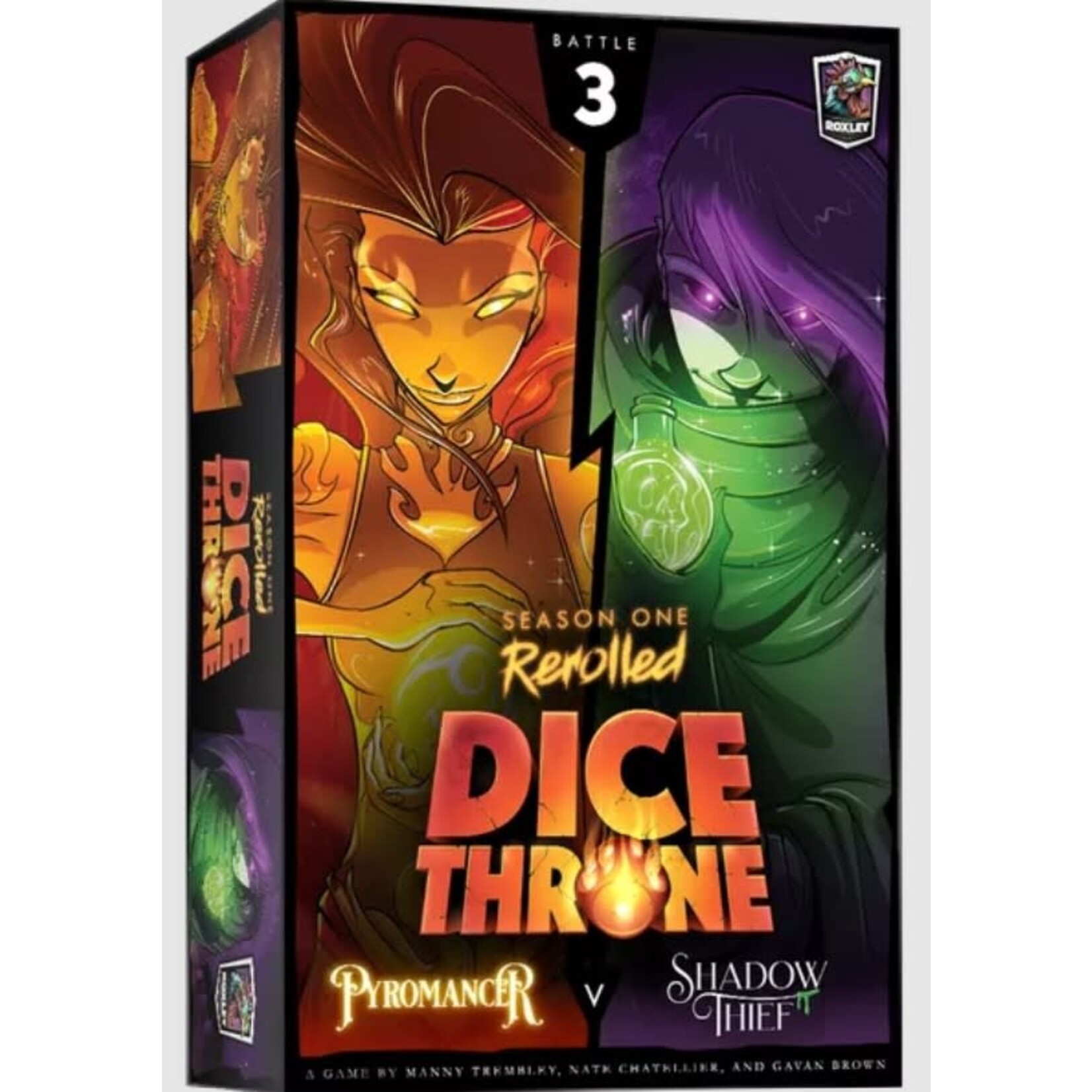 Roxley Games Dice Throne: Season One Rerolled: Box 3: Pyromancer vs. Shadow Thief