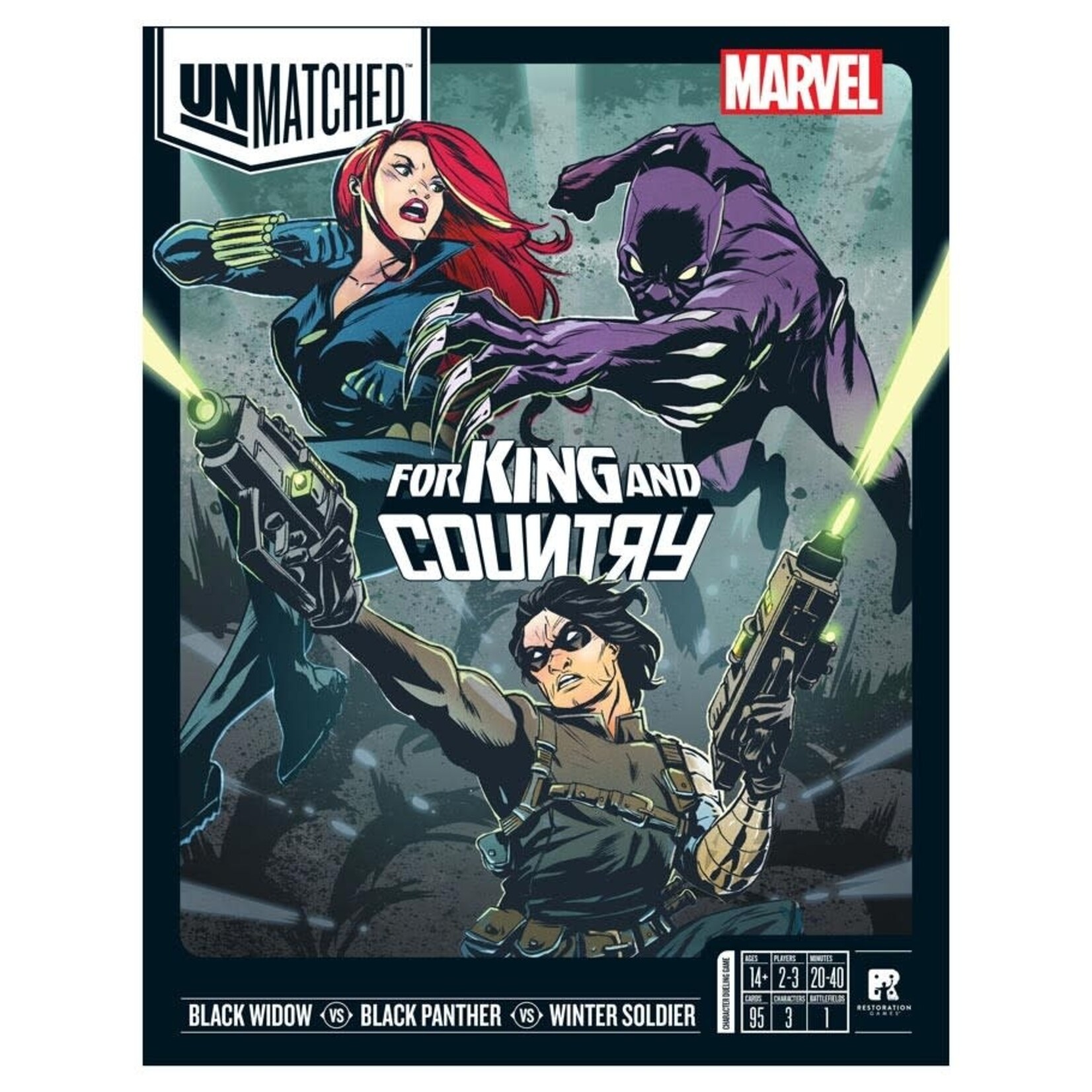 Restoration Games Unmatched: Marvel: For King and Country
