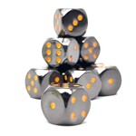 Norse Foundry Warpips: Black Lava, qty 10 D6 12mm