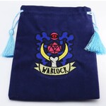 Foam Brain Embroidered Velour Dice Bag: Warlock