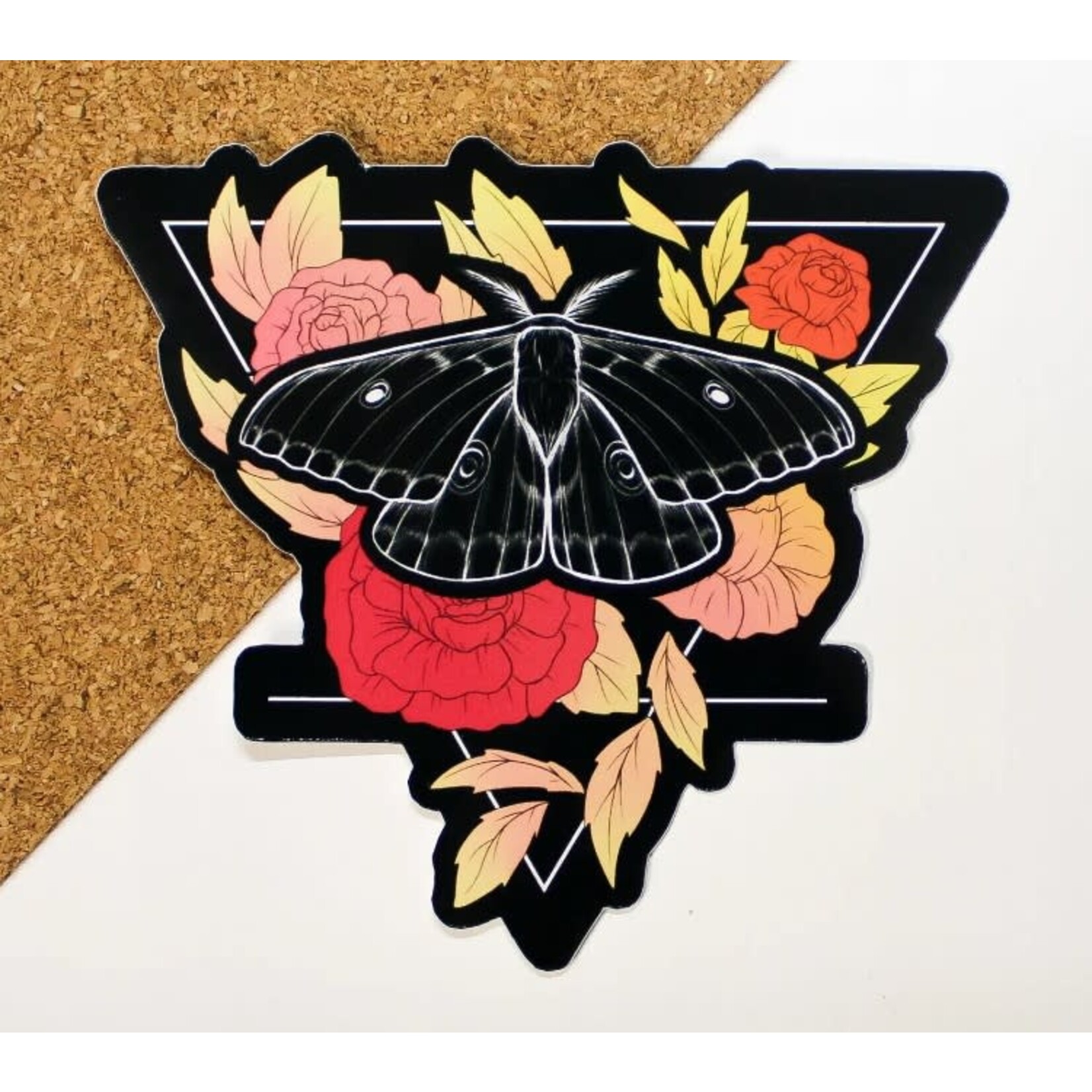 Nemissa's Northwood Arts Elemental Moth Sticker: Emperor Gum Moth