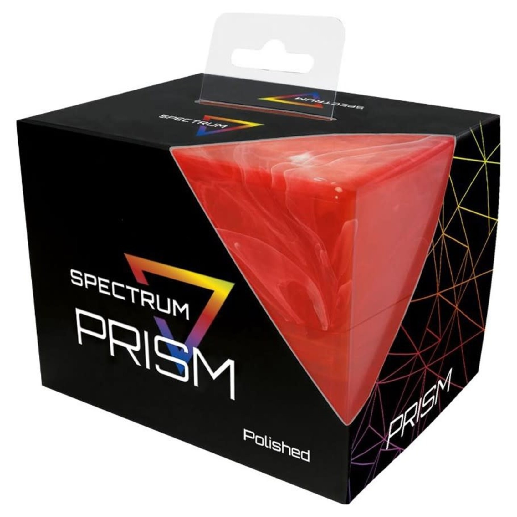 BCW Diversified Deck Box: Spectrum Prism: Carnelian Marble: Red