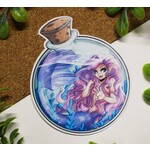 Nemissa's Northwood Arts Mermaid In A Bottle Sticker
