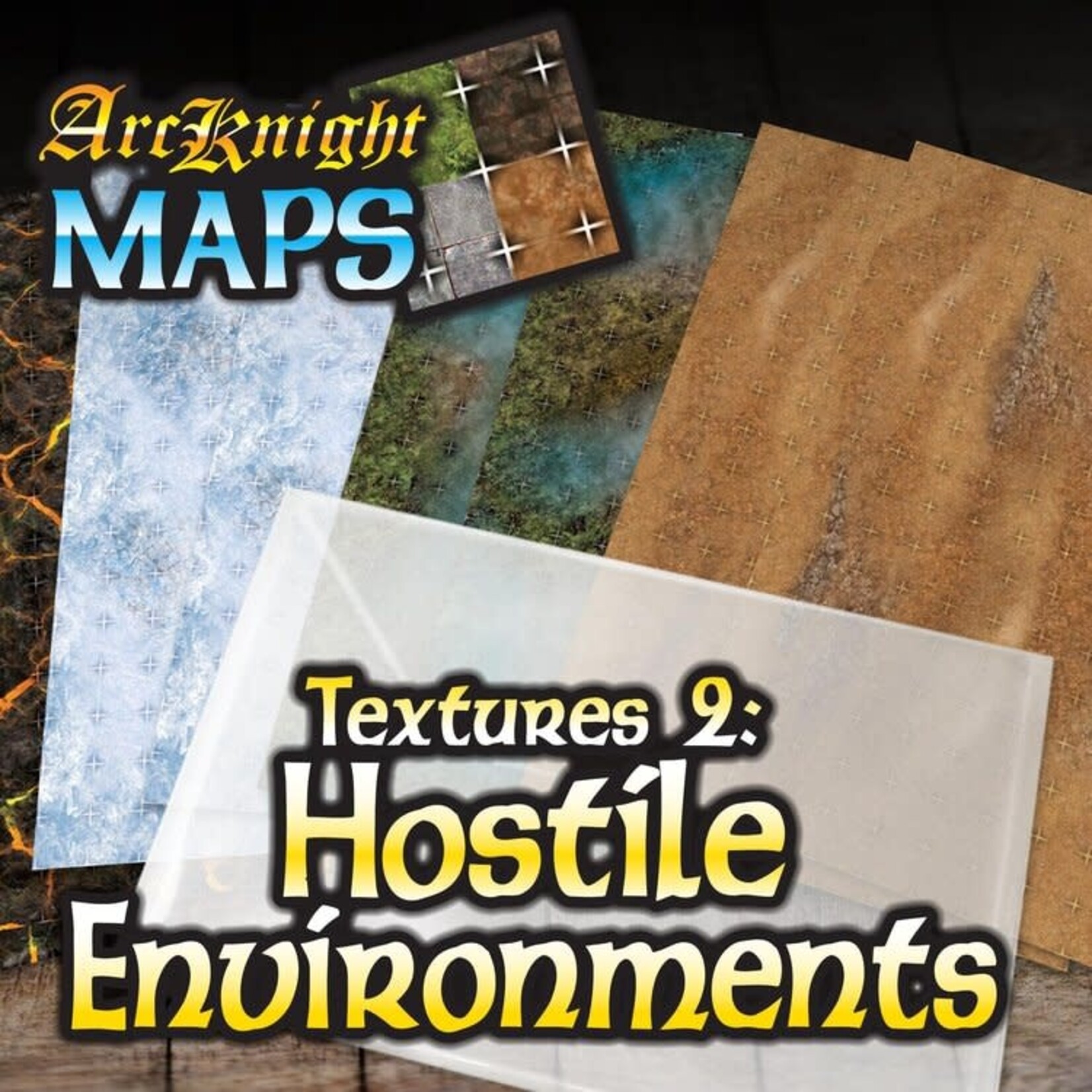 ArcKnight Textures 2 Hostile Environments 1" Grid Laminated Map Pack