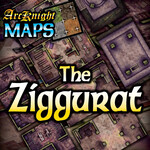 ArcKnight The Ziggurat 1" Square Grid Laminated Map Pack