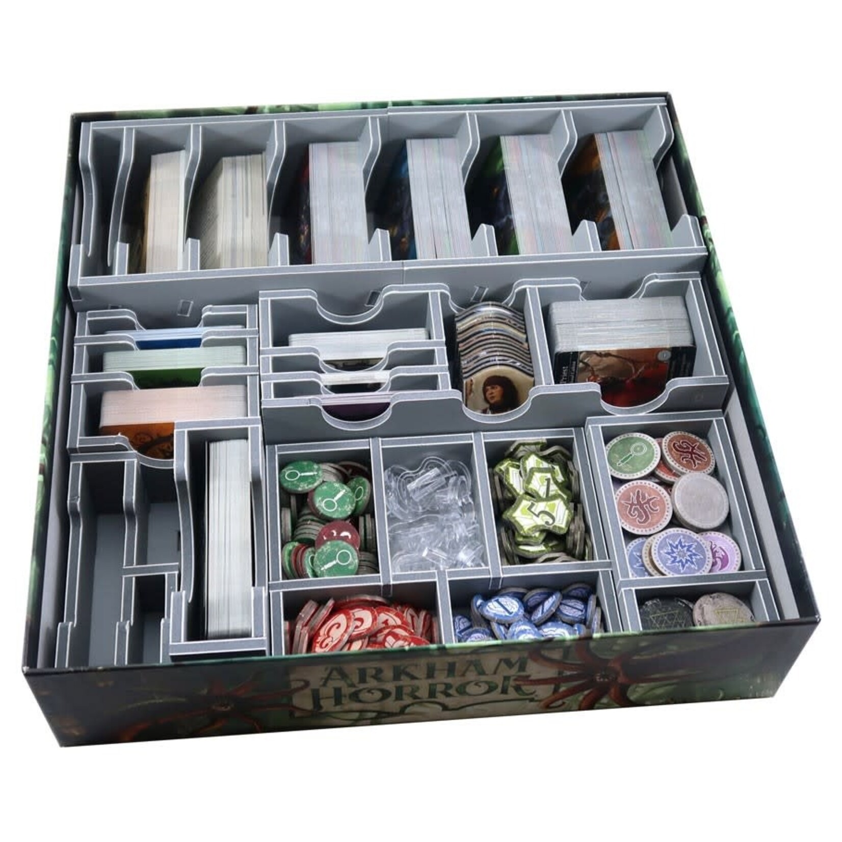 Folded Space Board Game Box Insert: Arkham Horror 3rd Edition & Expansions