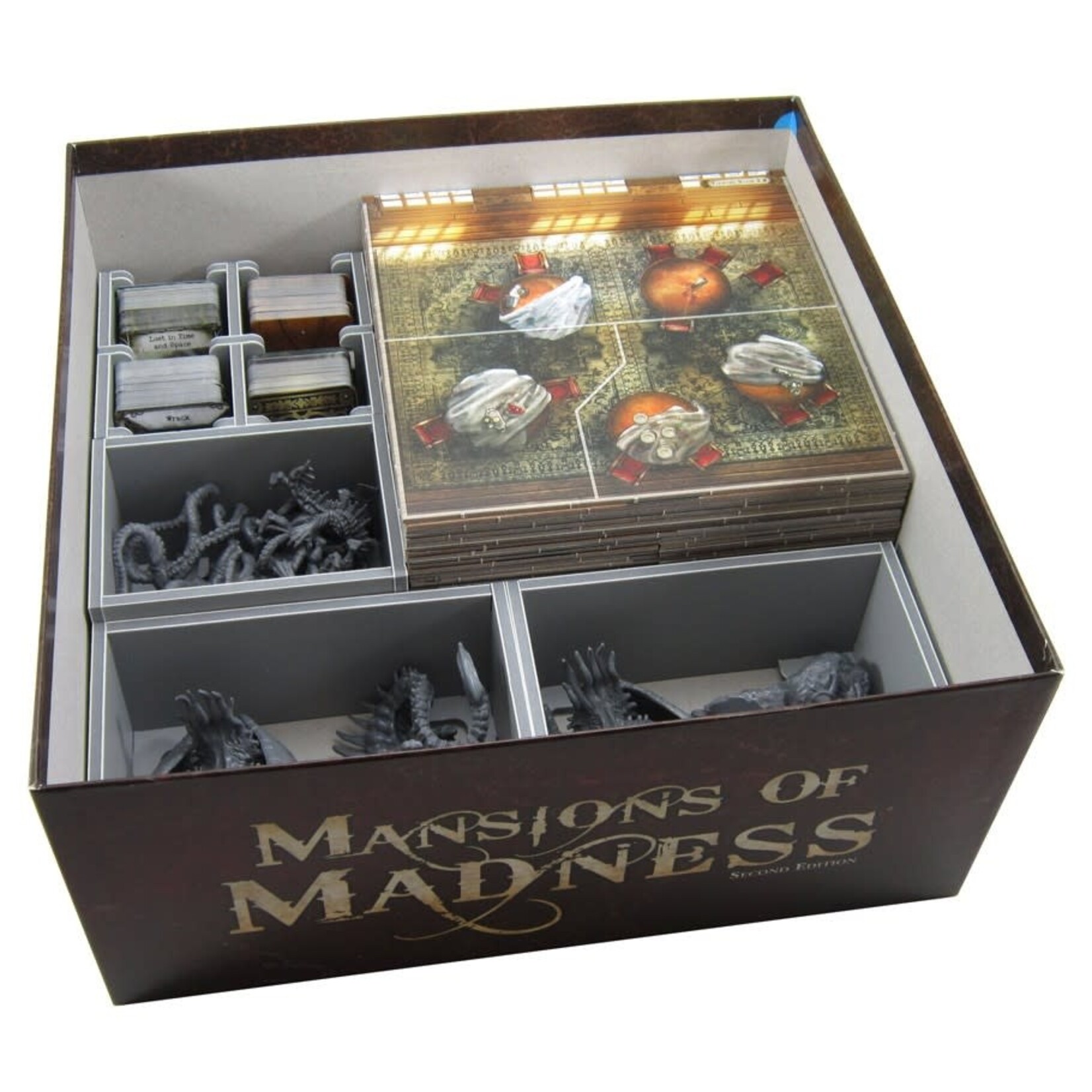 Folded Space Board Game Box Insert: Mansions of Madness 2nd Edition & Expansions