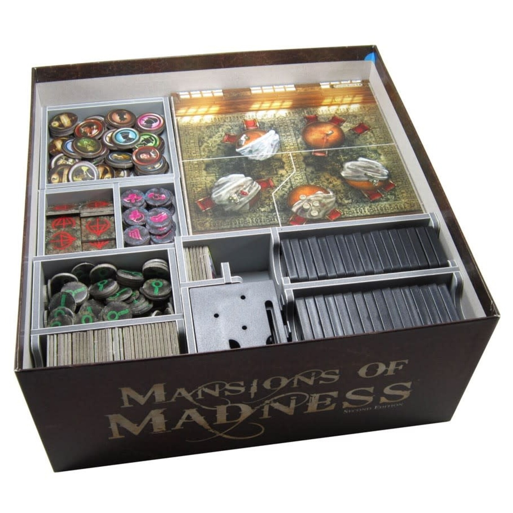 Folded Space Board Game Box Insert: Mansions of Madness 2nd Edition & Expansions