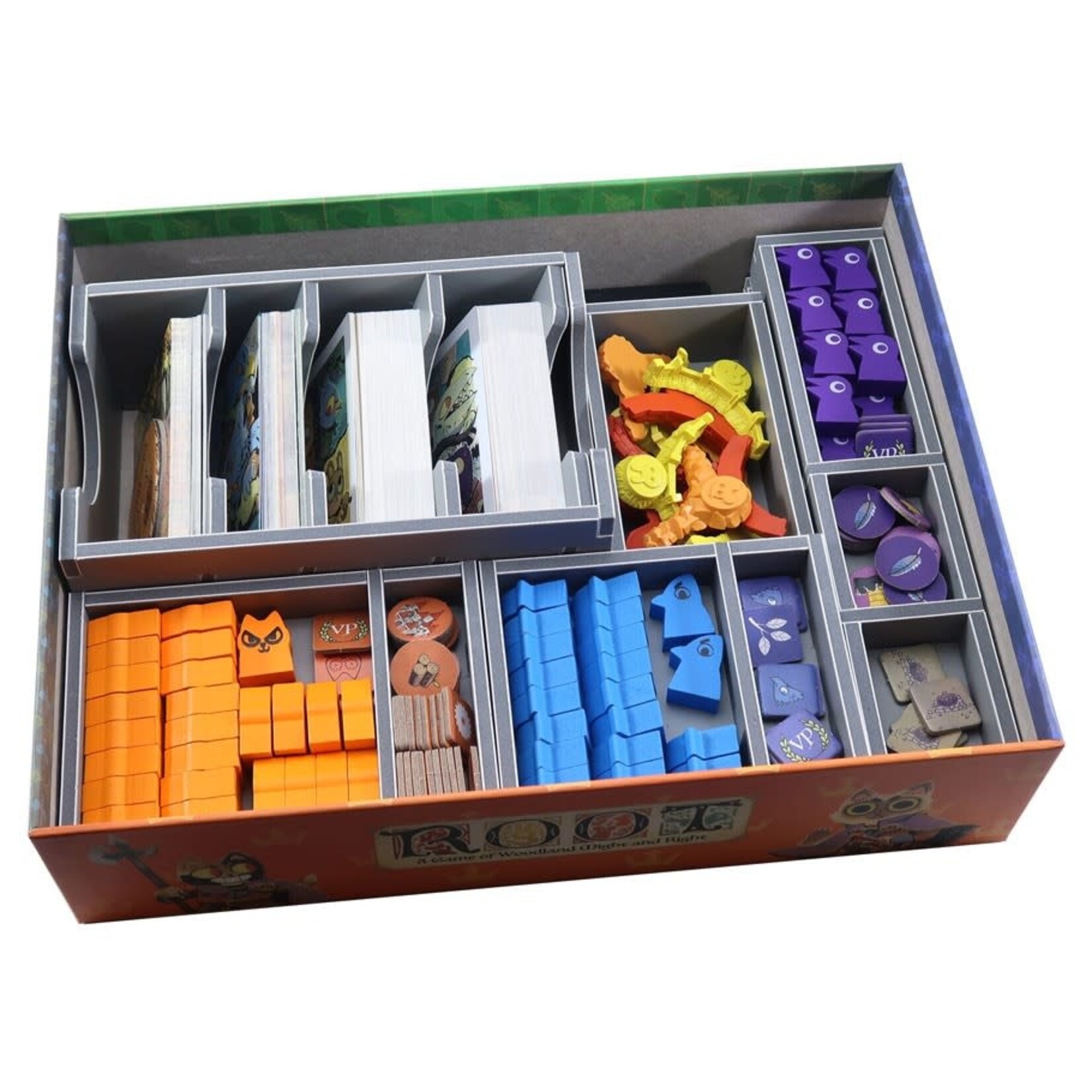 Folded Space Board Game Box Insert: Root & Expansions