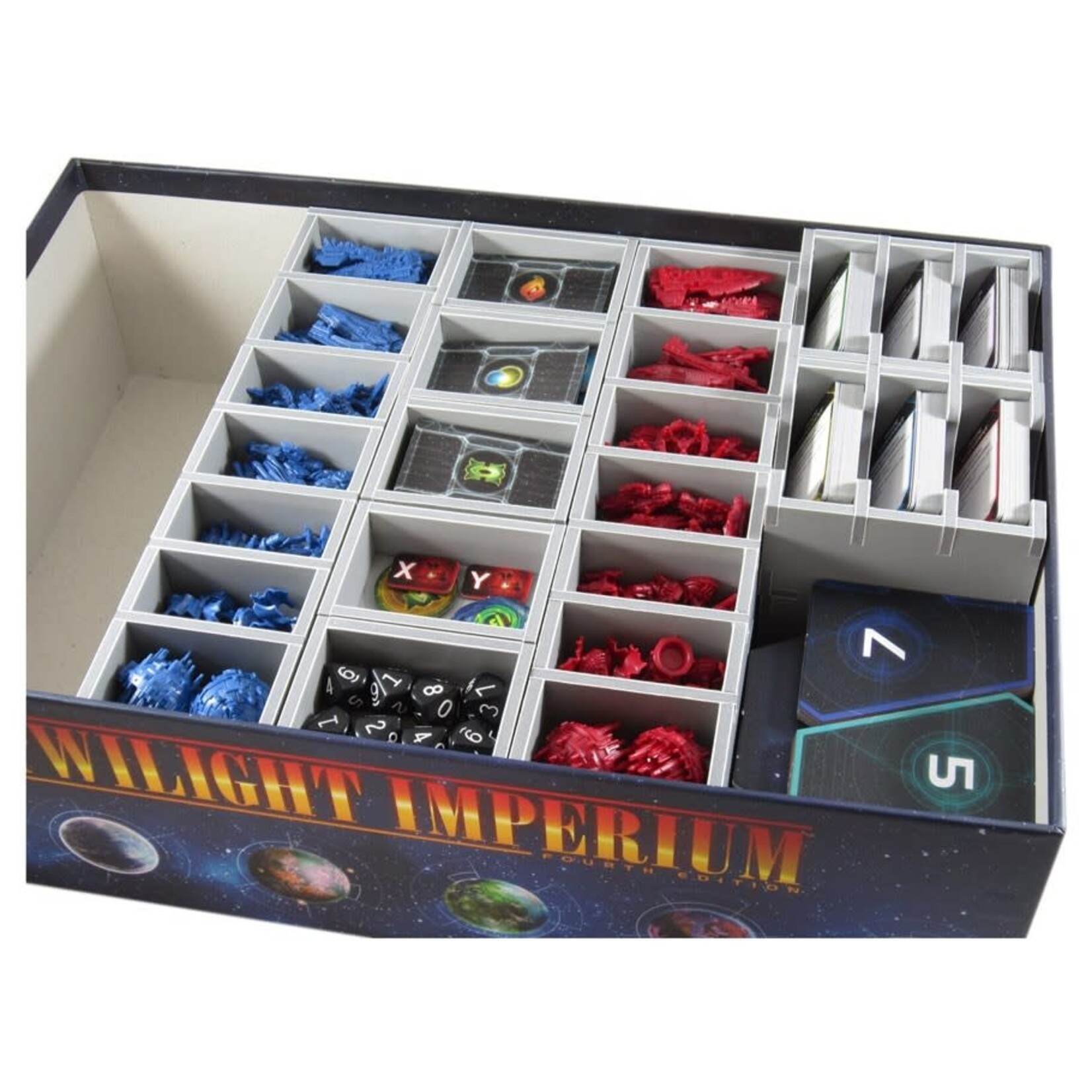Folded Space Board Game Box Insert: Twilight Imperium 4th Edition & Expansions