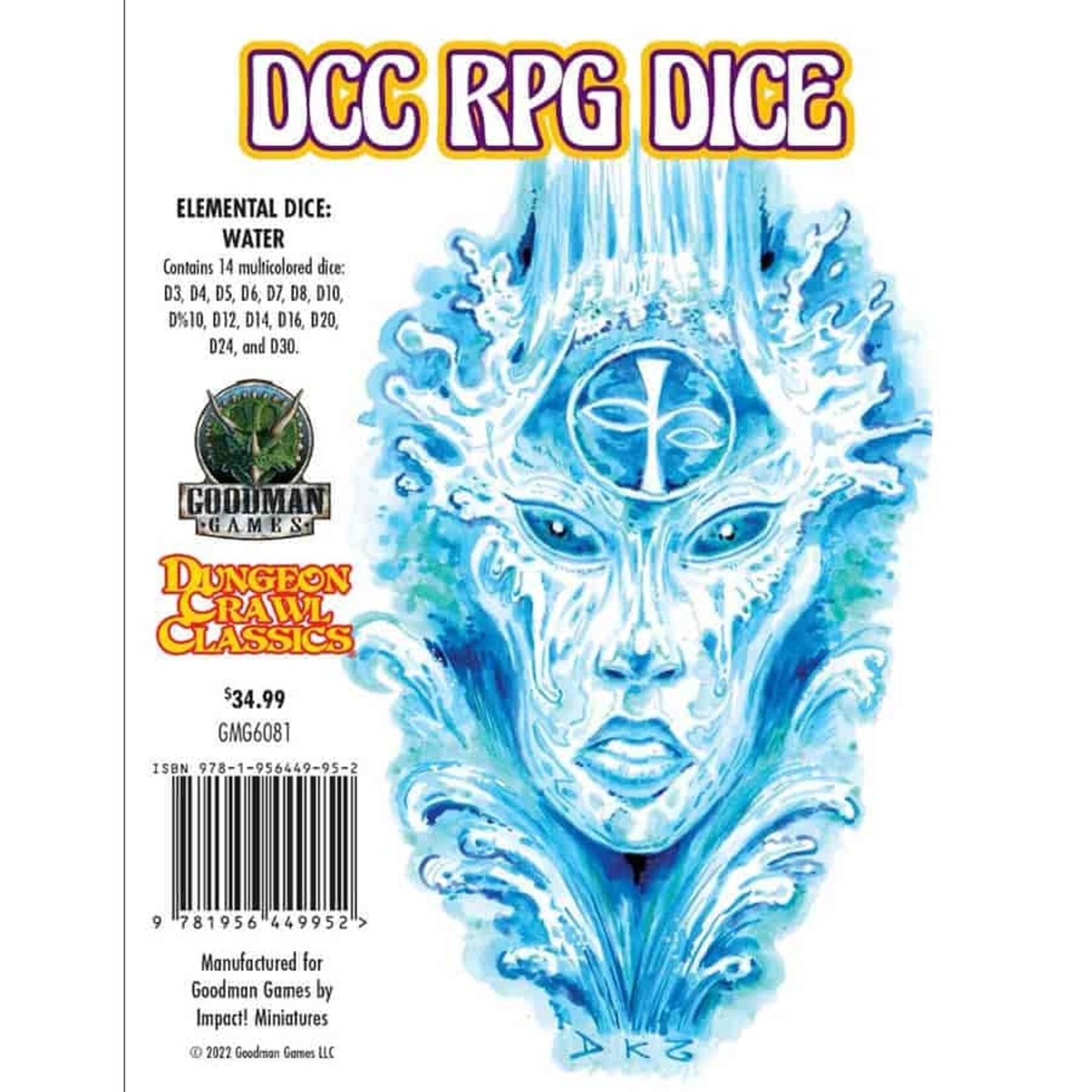 Goodman Games DCC Dice: Elemental Dice: Water