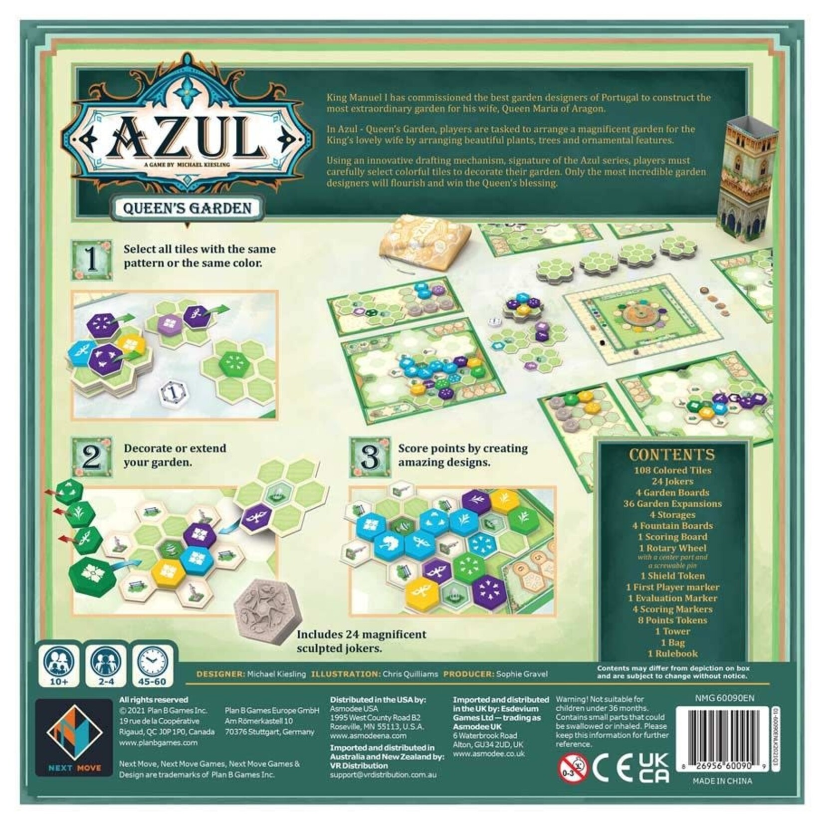 Next Move Games Azul: Queens's Garden