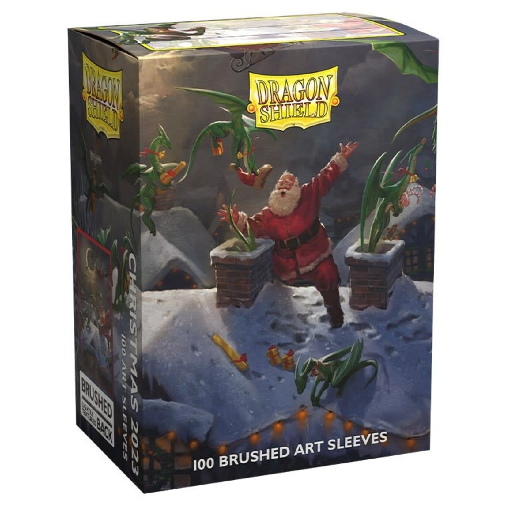 Arcane Tinmen Dragon Shield: 100 Brushed Art Sleeves: Christmas 2023