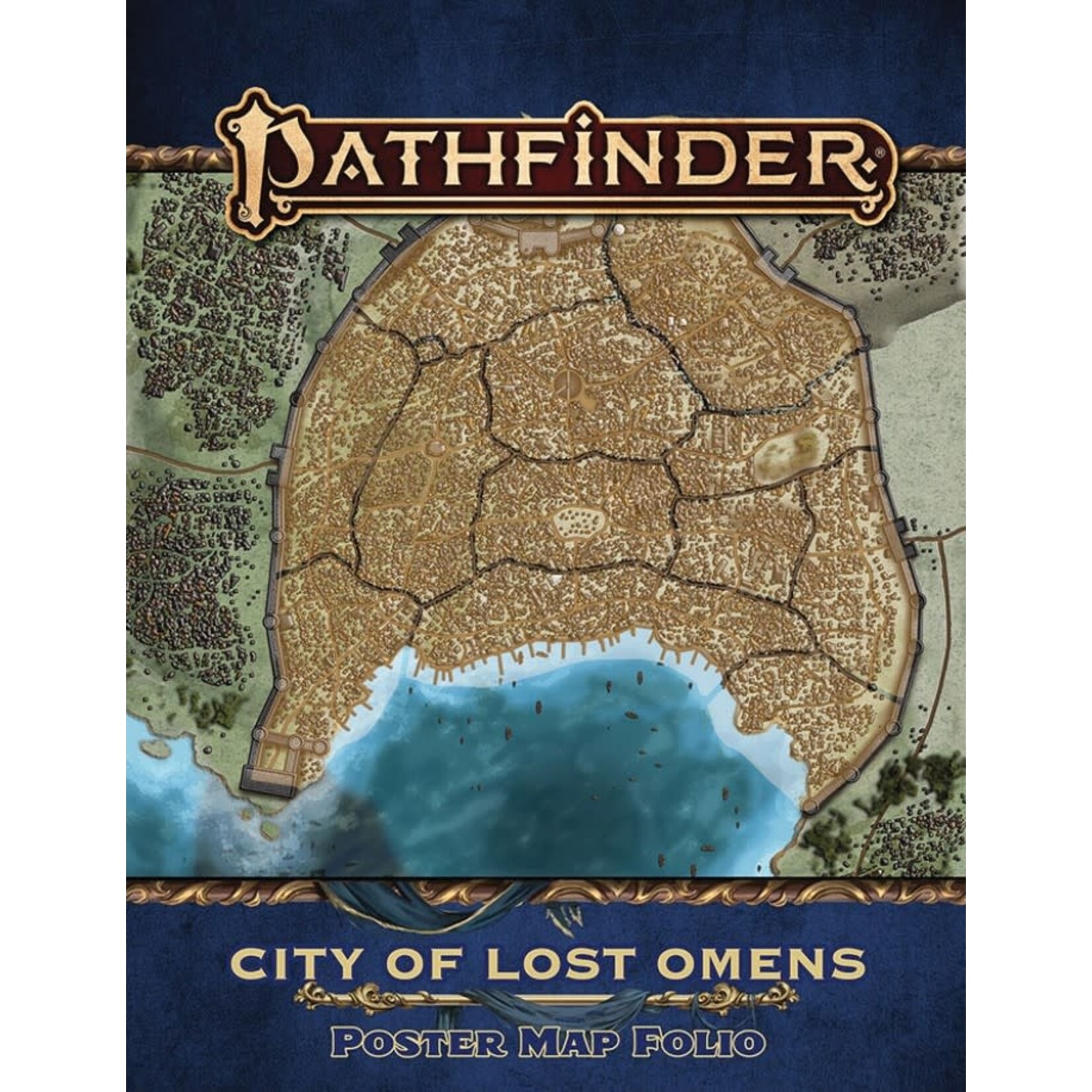 Paizo Inc Pathfinder: City of Lost Omens Poster Map Folio
