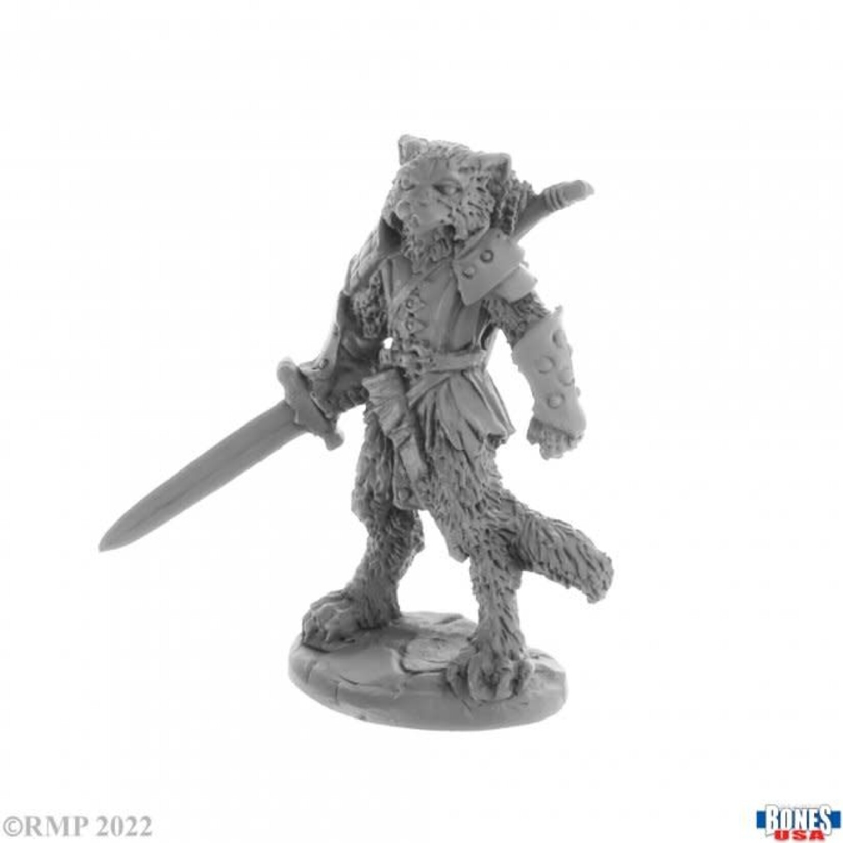 Reaper Miniatures Legends: Catfolk Fighter, Mal