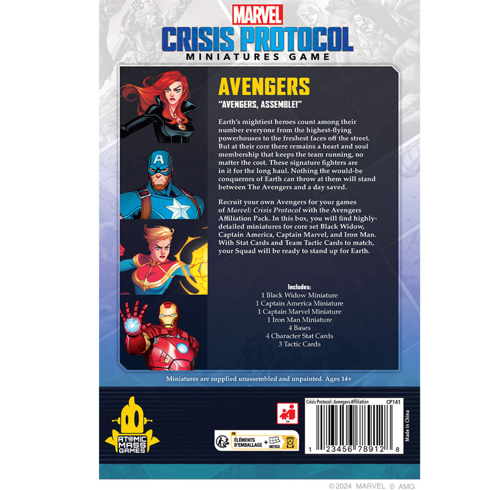 Atomic Mass Games Marvel: Crisis Protocol: Avengers Affiliation Pack