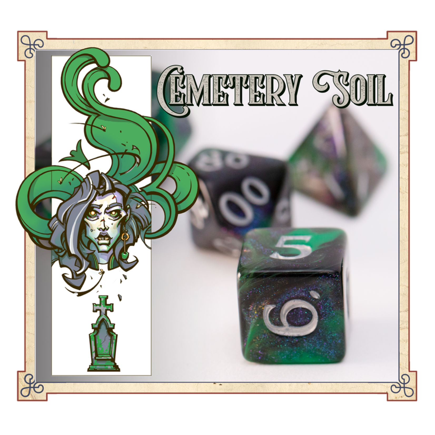 Studio Woe LLC Baron Smellybones Scented Dice: Cemetery Soil