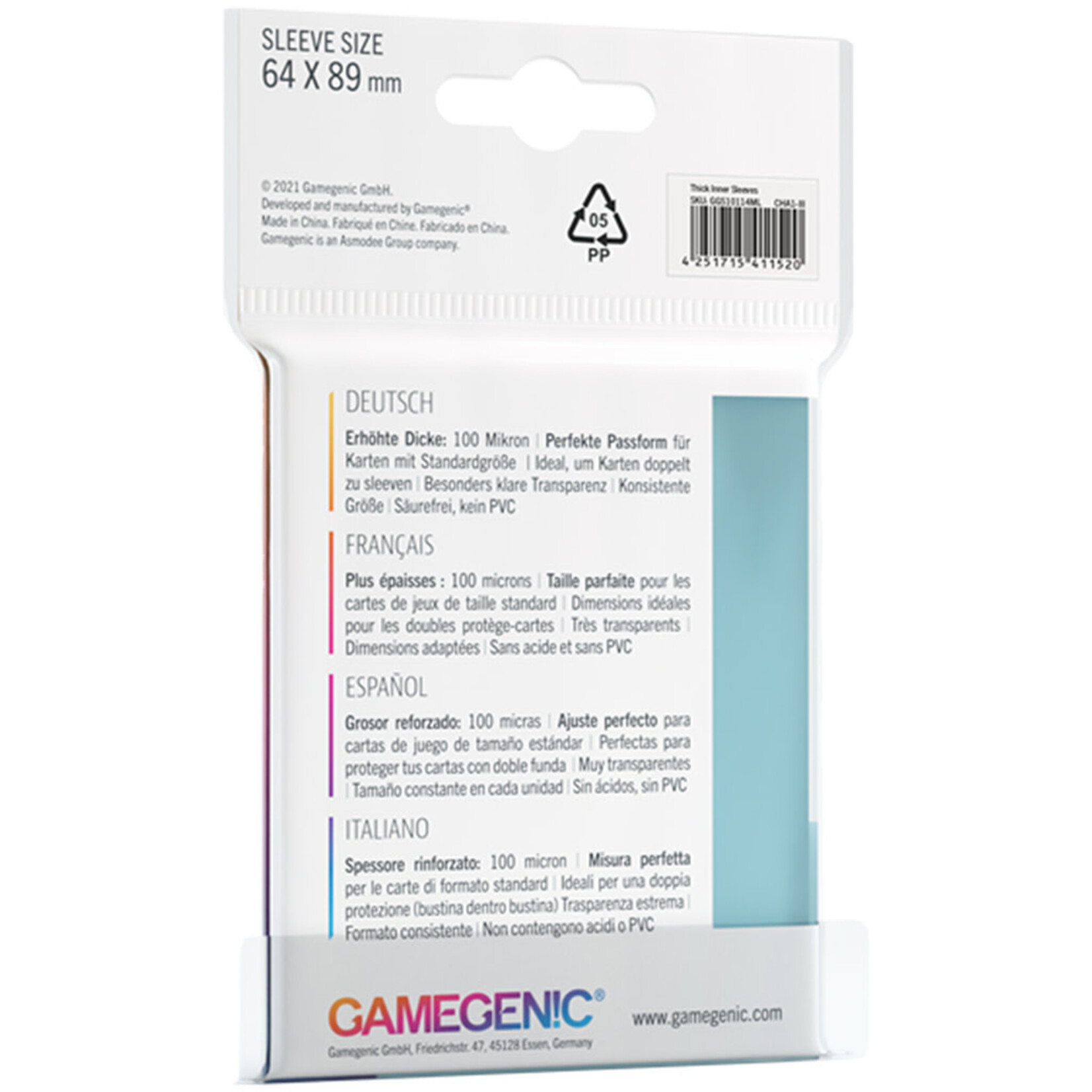 Gamegenic Thick Inner Sleeves