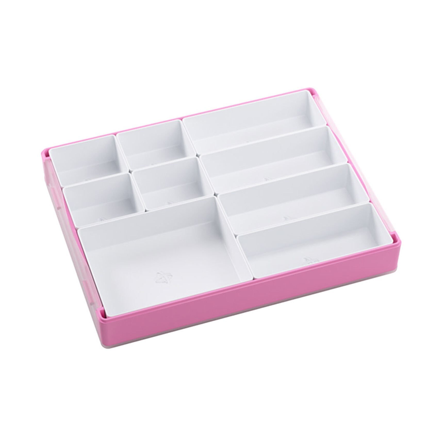 Gamegenic Token Silo: Pink with White Inserts