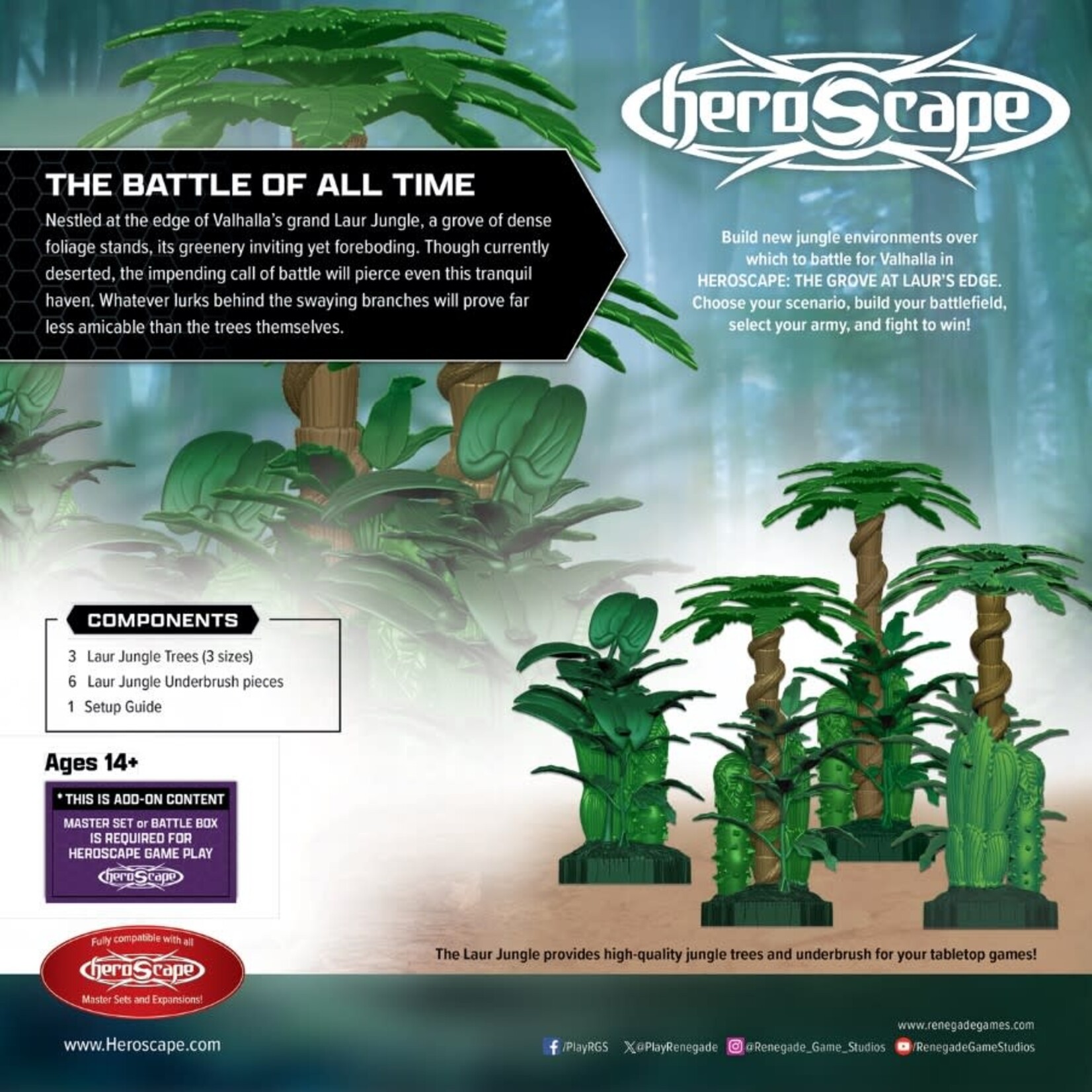 Renegade Game Studios Heroscape: The Grove at Laur's Edge Terrain System