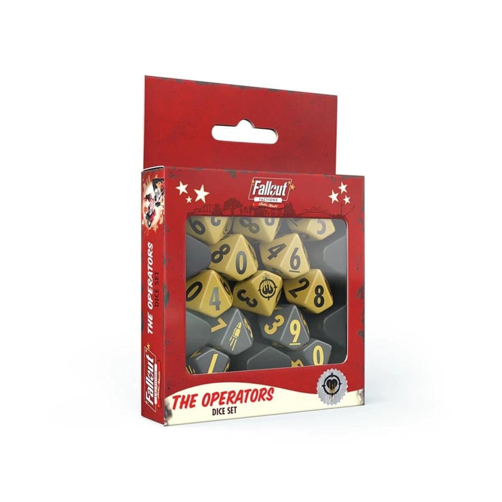 Modiphius Entertainment Fallout Factions Dice Set