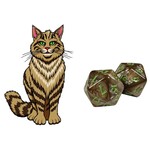 Black Oak Workshop Kitty-Clacks Dice: Hazel