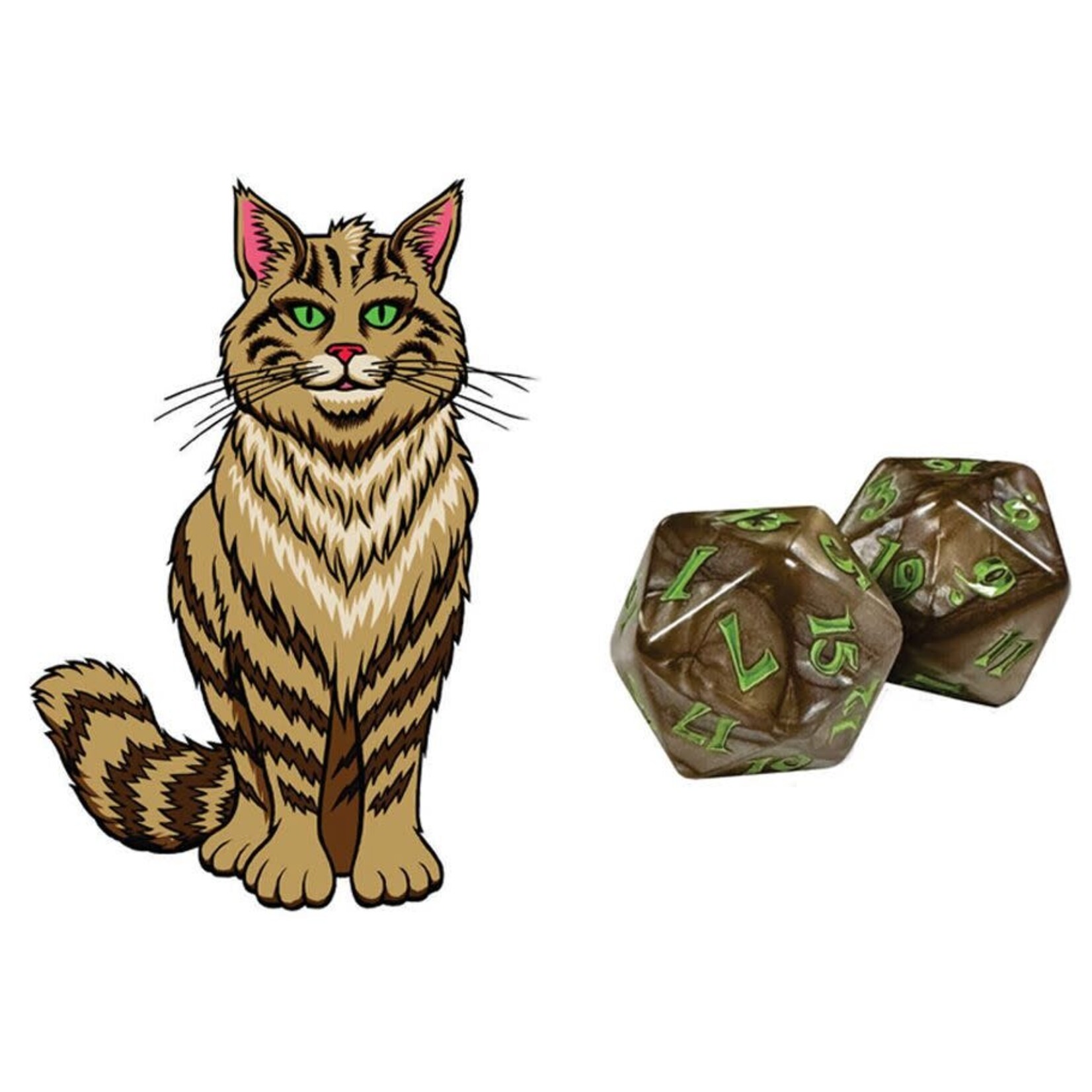 Black Oak Workshop Kitty-Clacks Dice: Hazel