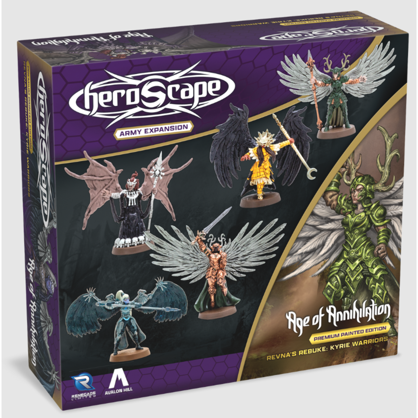 Renegade Game Studios Heroscape: Age of Annihilation: Revna's Rebuke Army Expansion: Kyrie Warriors Premium Painted Edition