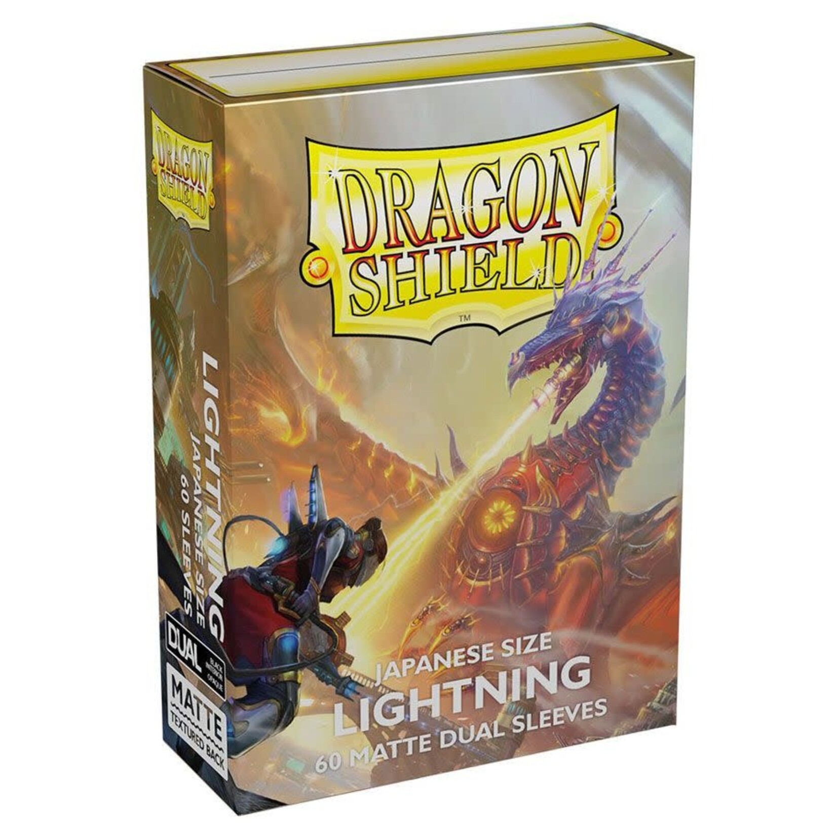 Arcane Tinmen Dragon Shield: 60 Japanese Sized Matte Dual Card Sleeves: Lightning