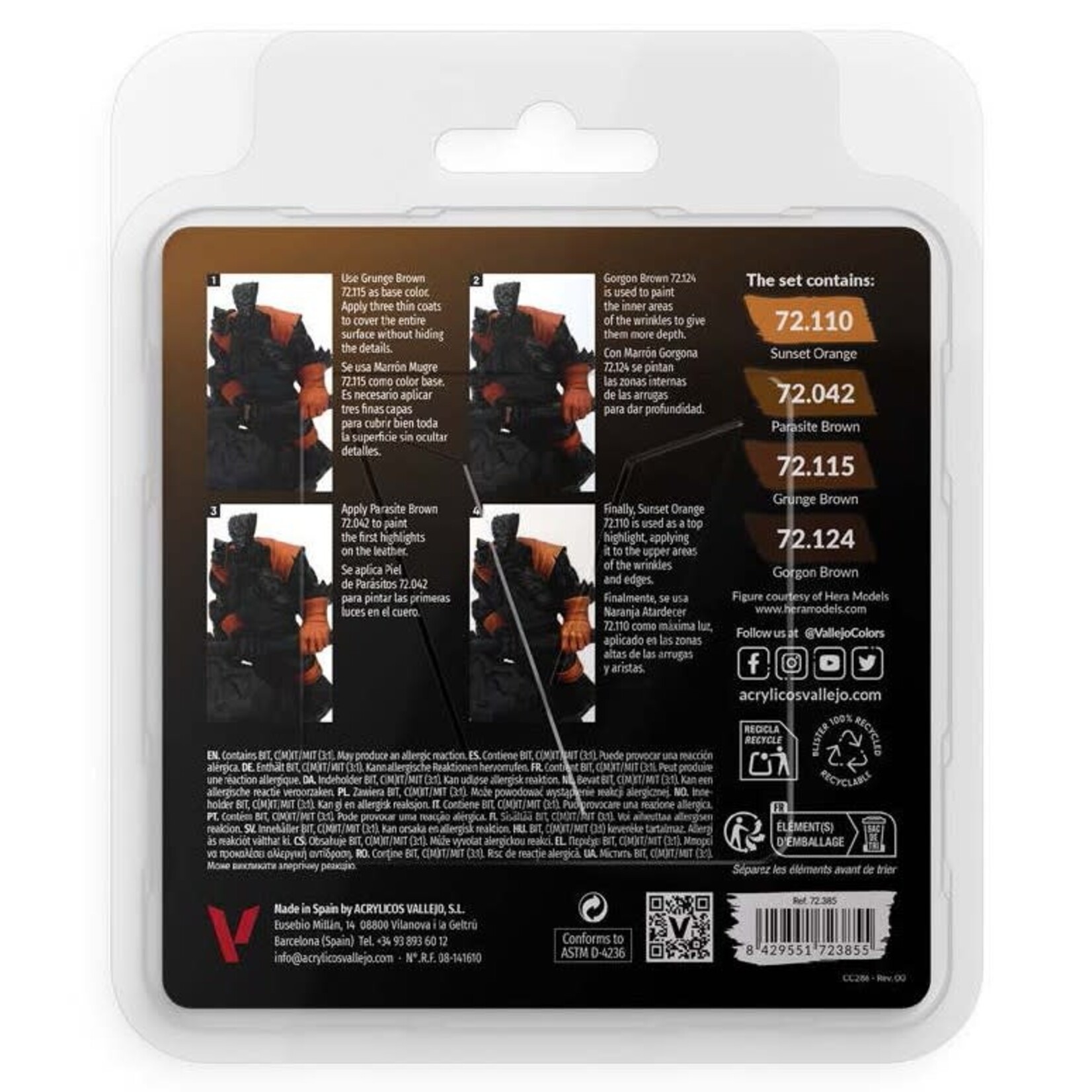 Vallejo Game Color: Leather Set