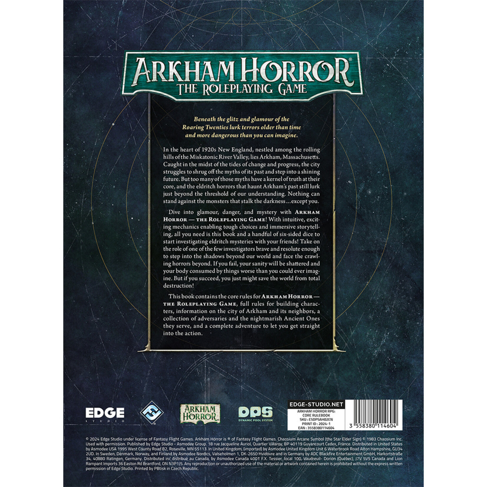 Edge Arkham Horror The Roleplaying Game: Core Rulebook
